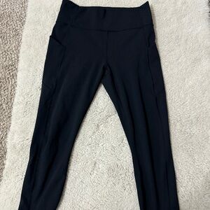 Black Fabletics PureLux Pocket cropped leggings